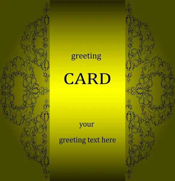 Vintage greeting cards in Victorian style — Stock Vector