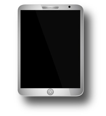 boş ekran ile tablet