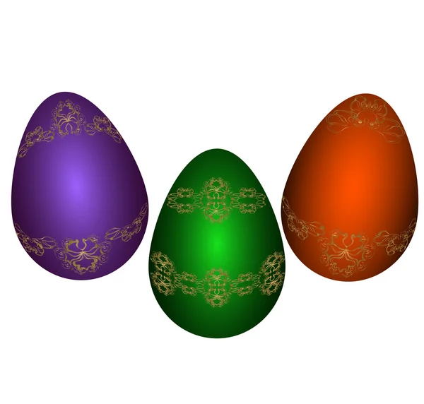 Huevos de Pascua. — Vector de stock