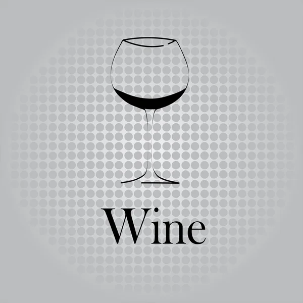 Wijnglas — Stockvector