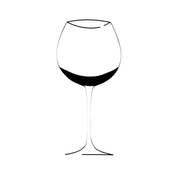 Wine glass — Stock Vector