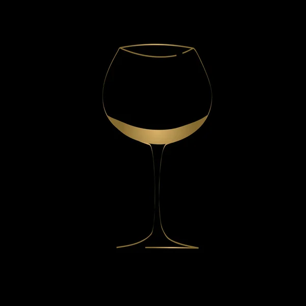 Şarap kadehi — Stok Vektör