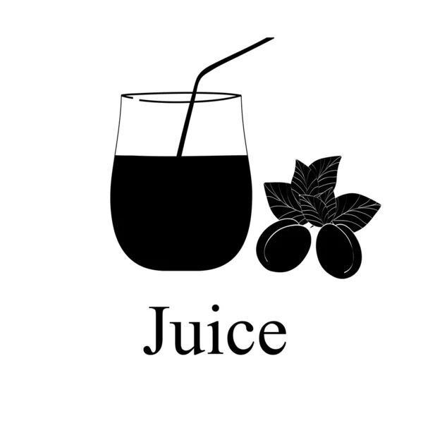 Símbolo de jugo de fruta — Archivo Imágenes Vectoriales