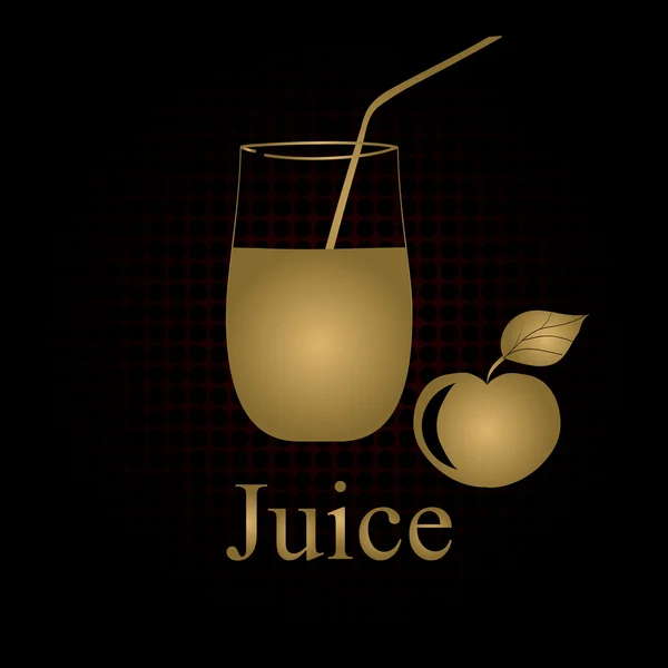Symbole de jus de fruits — Image vectorielle