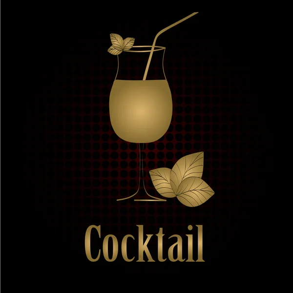 Cocktailglas — Stockvector