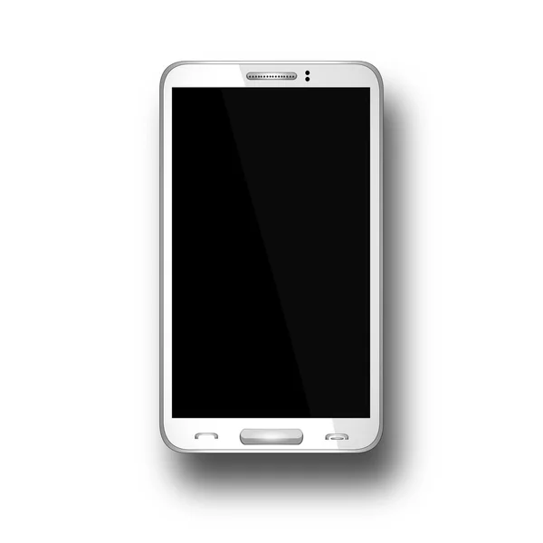 Teléfono inteligente con pantalla en blanco — Vector de stock