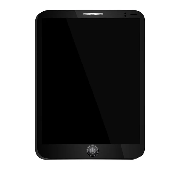 Schwarzes Business-Tablet — Stockvektor