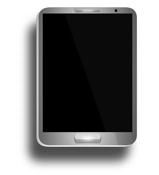 Tableta con pantalla en blanco — Vector de stock