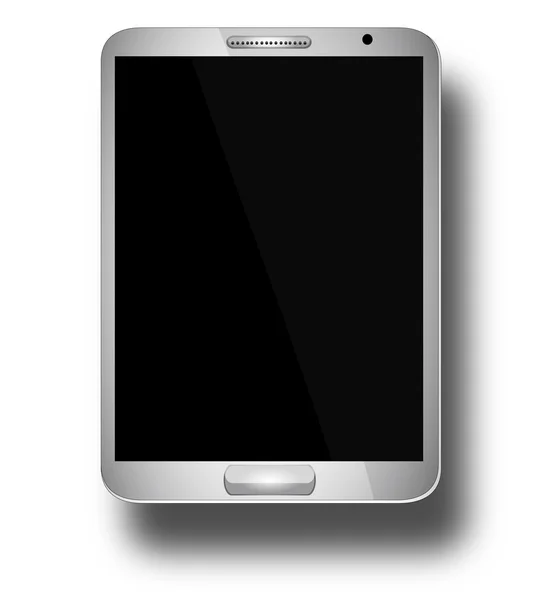 Tableta con pantalla en blanco — Vector de stock