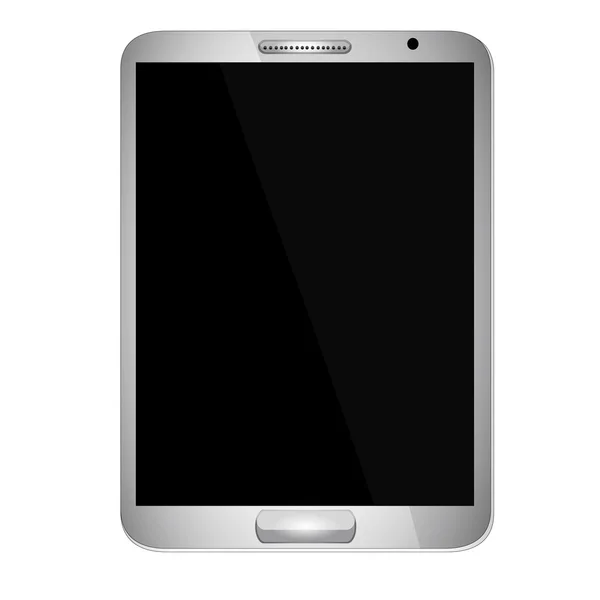 Tableta con pantalla en blanco — Vector de stock