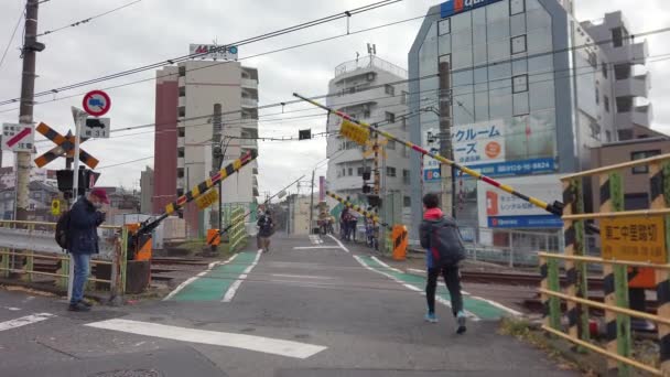 Tokyo Japonsko Listopad 2021 První Osoba Pohled Chodící Video Poslední — Stock video