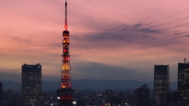 Tokyo Ιαπωνία Φεβρουαρίου 2022 Σύρετε Προς Κάτω Βίντεο Ενός Αστικού — Αρχείο Βίντεο