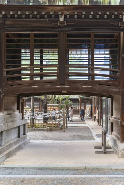 Kyushu Japan December 2021 Glazed Facade Wooden Corridor Called Watari — Photo