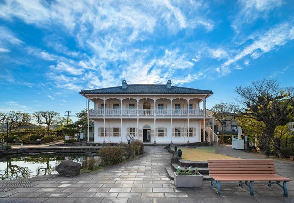 Nagasaki Kyushu Δεκέμβριος 2021 Πρόσοψη Της Βρετανικής Γεωργιανής Αρχιτεκτονικής Κατοικίας — Φωτογραφία Αρχείου