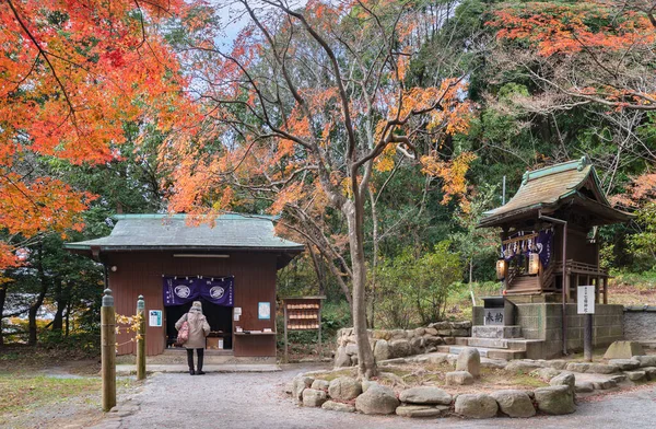 Kyushu Ιαπωνία Δεκέμβριος 2021 Shichifuku Jinja Ιερό Μέρος Ενός Από — Φωτογραφία Αρχείου