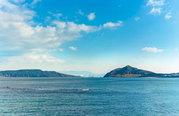 Kyushu Fukuoka December 2021 Seascape View Fukuoka Tower Imazu Coast — Stock Photo, Image