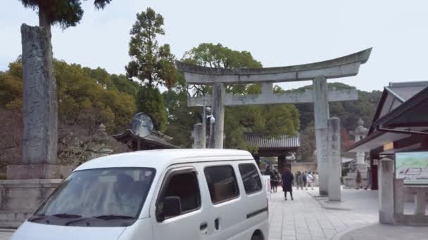 Kyushu Jepang Desember 2019 Panning Video Mobil Kei Kecil Jepang — Stok Video