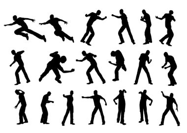 siluet fight man