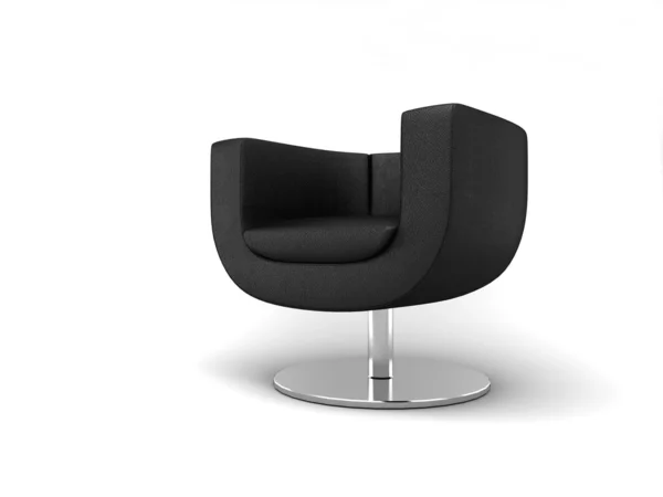 Black armchair — Stock Photo, Image