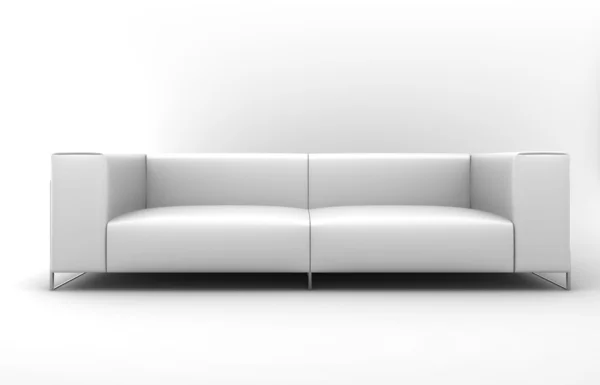 Vit soffa — Stockfoto