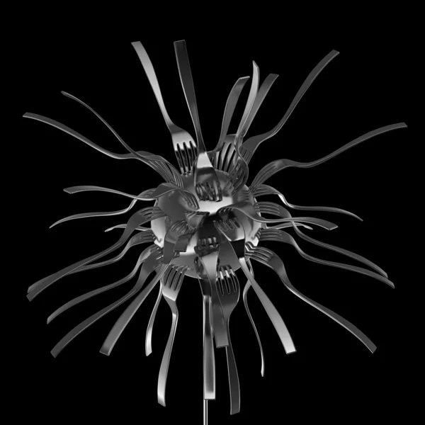 garip çiçek whit çatal