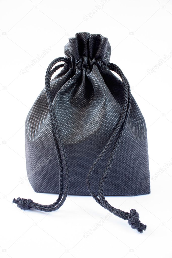 Black fabric bag