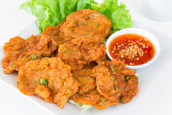 kızartma curried balık Tay yiyecek çanak