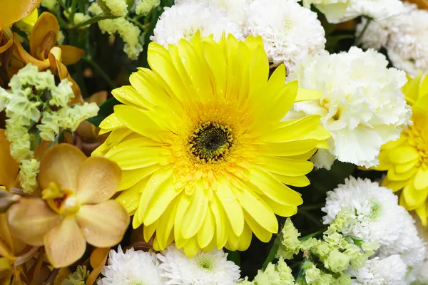 Schöner Strauß mit Blumen — Stockfoto