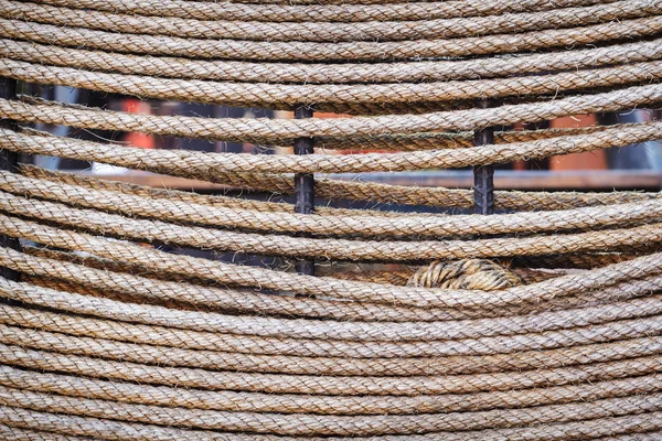 Texture twisted rope close-up — Stock Photo, Image