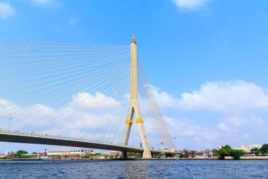 kablo Köprüsü, bangkok, Tayland arazi 