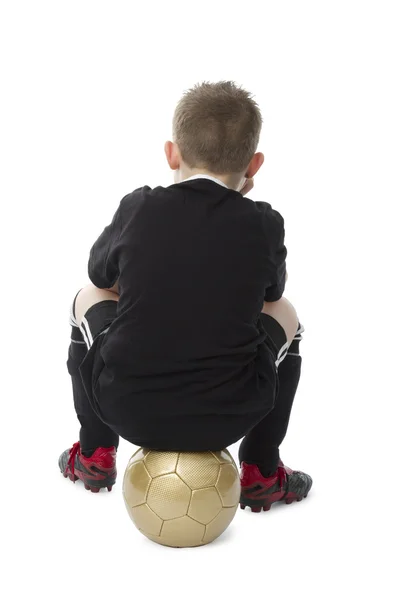 Pequeno futebolista — Fotografia de Stock
