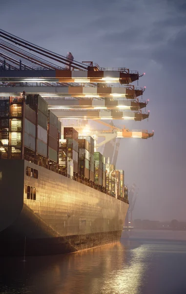 Container Terminal in Hamburg Germany. — Stock Photo, Image