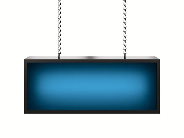 Blauwe lightbox Stockafbeelding