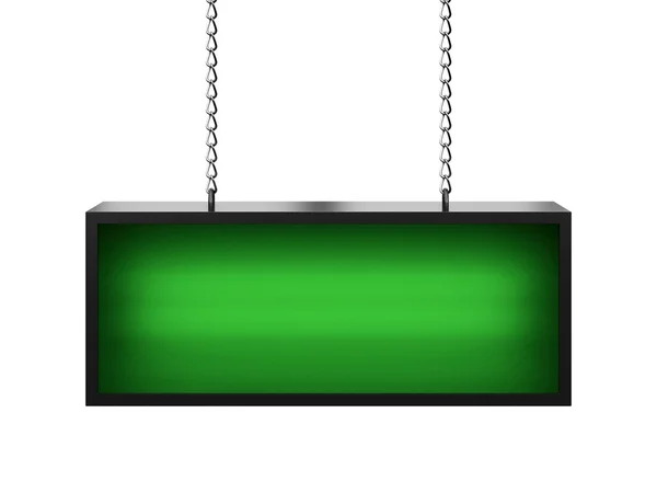 Yeşil lightbox — Stok fotoğraf