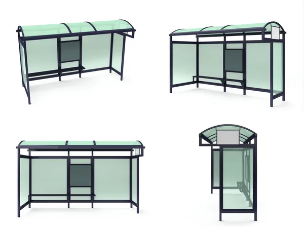 버스 정류장 플레이 설정 — 스톡 사진