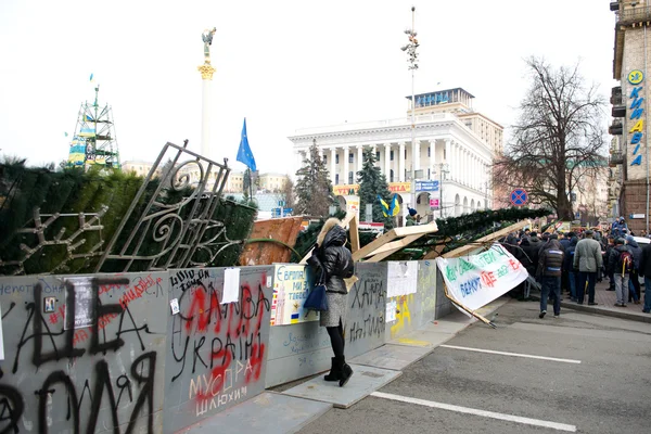 KIEV, UCRANIA - 4 DE DICIEMBRE: Protesta contra Euromaydan en Kiev contra el presidente Yanukovich — Foto de Stock