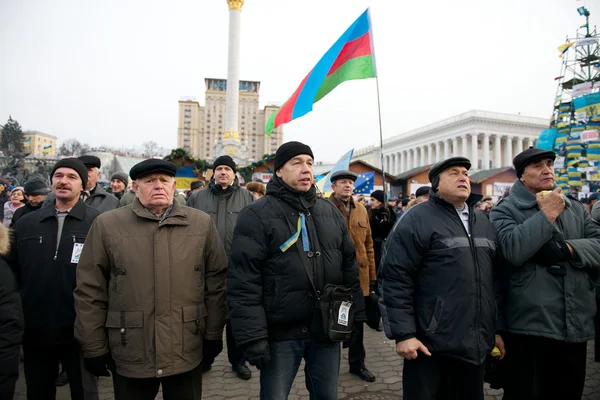 Kiew, Ukraine - 4. Dezember: Protest auf dem Euromaydan in Kiew gegen den Präsidenten janukowitsch — Stockfoto