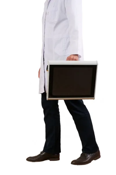 Läkare med medicinsk utrustning — Stockfoto