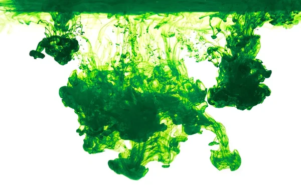 Salpicadura de tinta verde —  Fotos de Stock