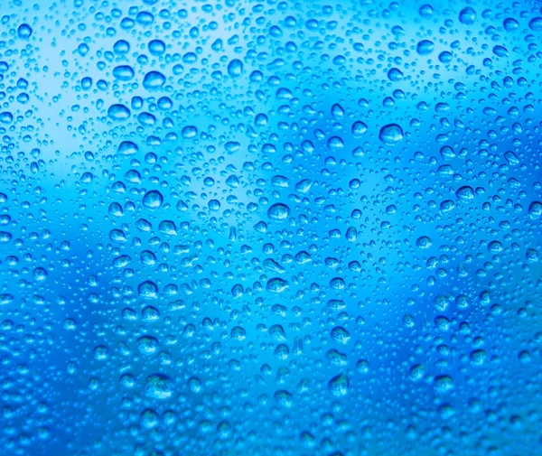 Regen op glas — Stockfoto