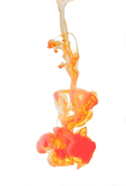 水でオレンジ インク — ストック写真