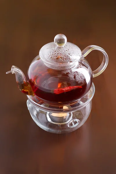 Чайник с чаем — стоковое фото
