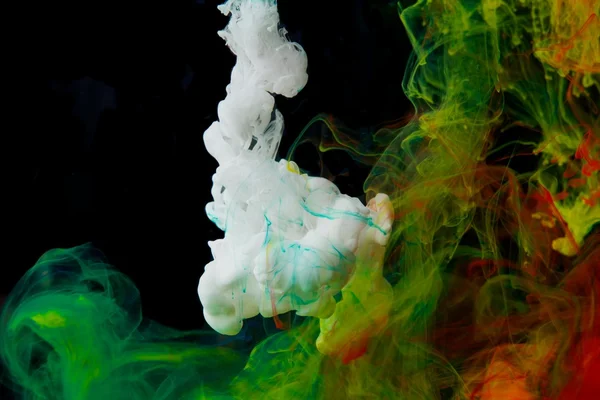 Colored ink in water — Stock Photo, Image