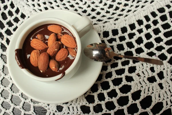 Chocolat chaud aux amandes — Photo