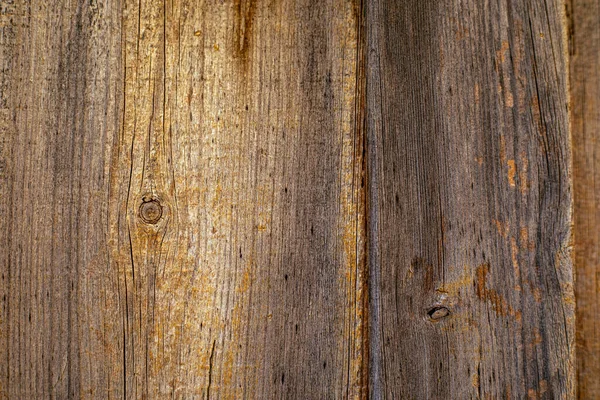 Old Worn Wood Texture Brown Tones Knots Cracks Ideal Backgrounds — Fotografia de Stock