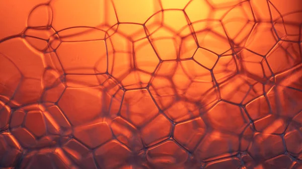 Close Textured Background Transparent Soap Bubbles Creating Sense Three Dimensionality — Stockfoto