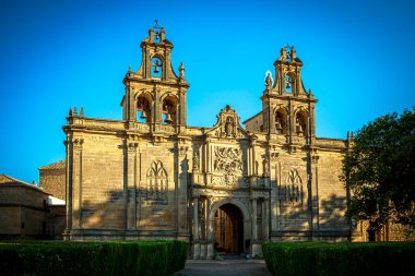 Renaissance facade of the Basilica of Santa Mara de los Reales Alczares in beda, Jan, Spain, declared a national monument