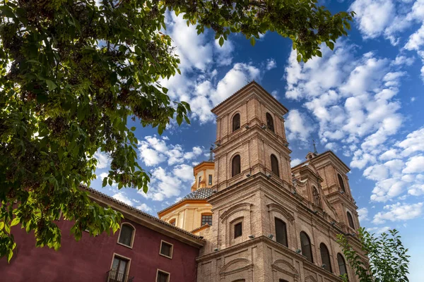Cegła Tylna Fasada Kościoła Santo Domingo Znajdującego Się Placu Tej — Zdjęcie stockowe