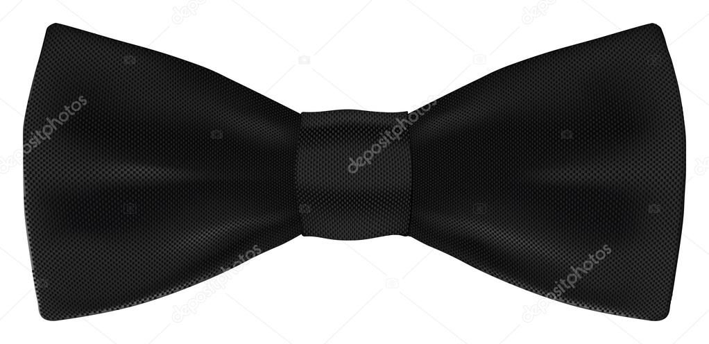 Classic black bow-tie.