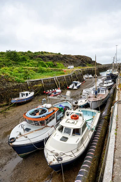 Amlwch July 2022 Fishing Boats Moored Amlch Port North Wales — стоковое фото